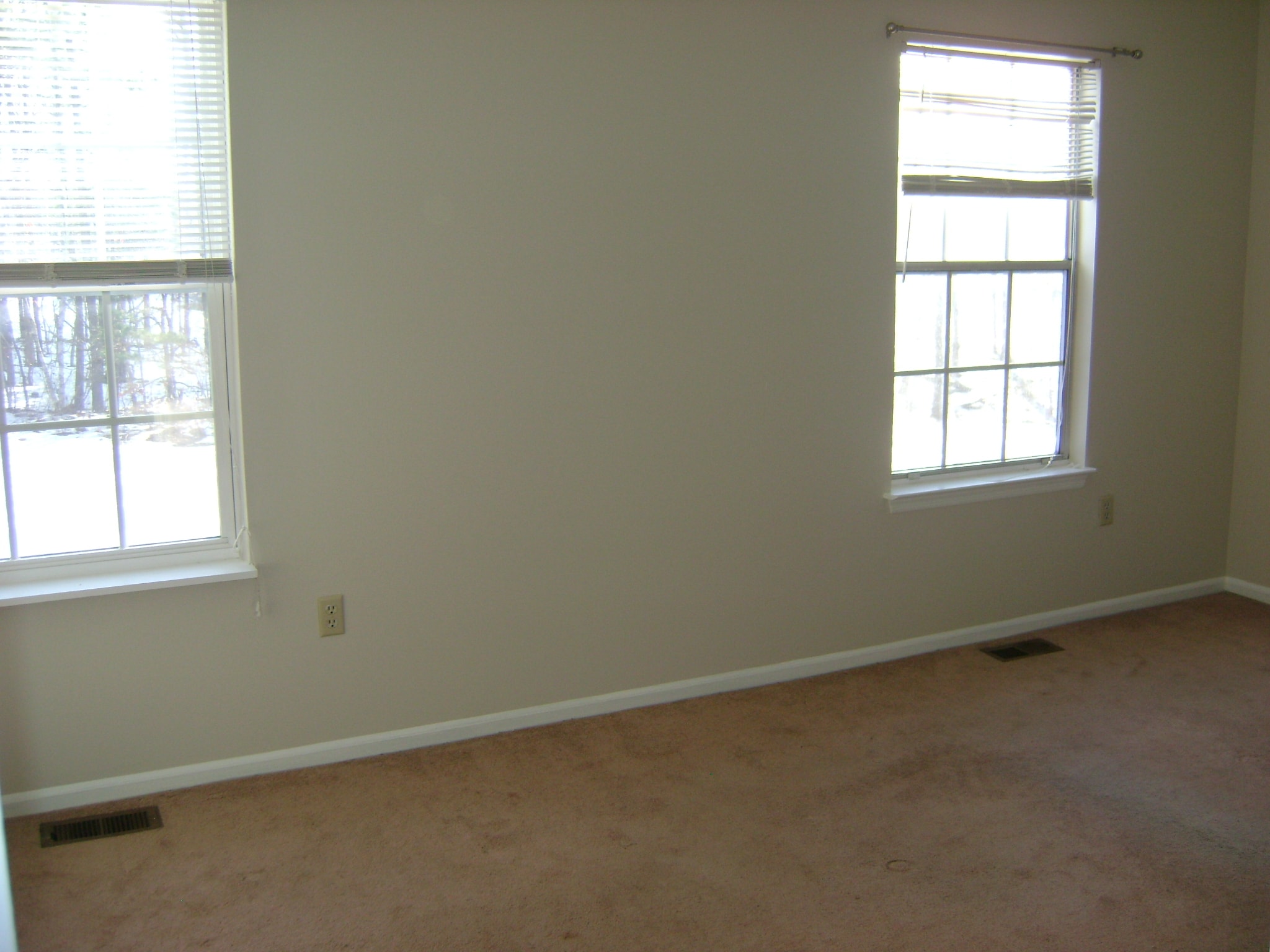 Bedroom with Two Windows - Before