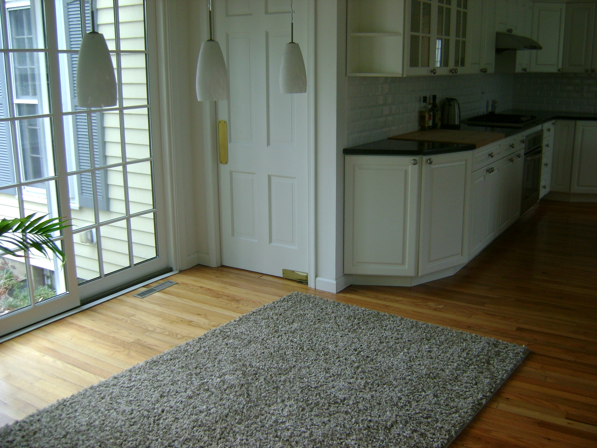 Modern Dining Area with Kitchen - Before