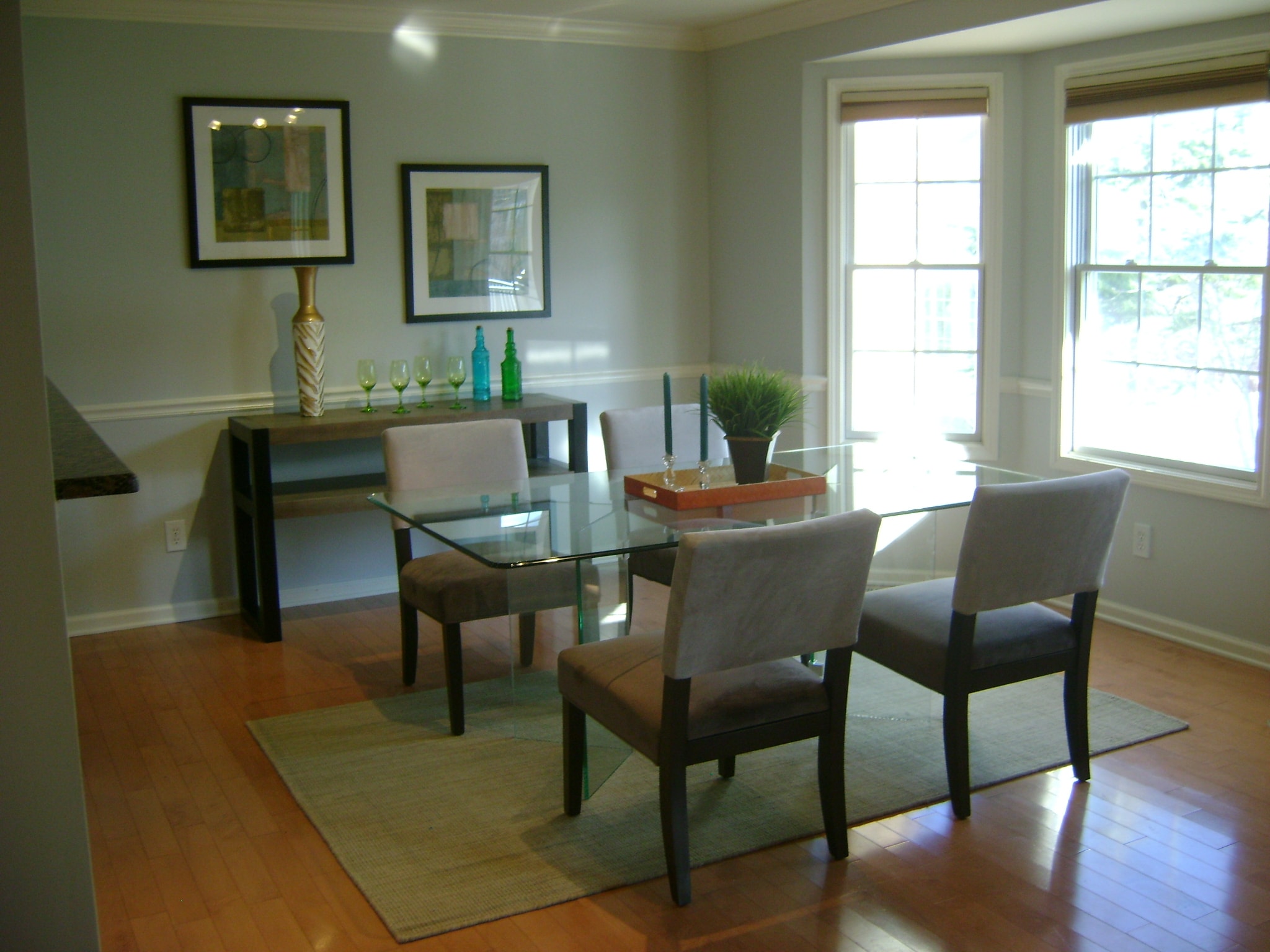 Sky Blue Dining Room - After