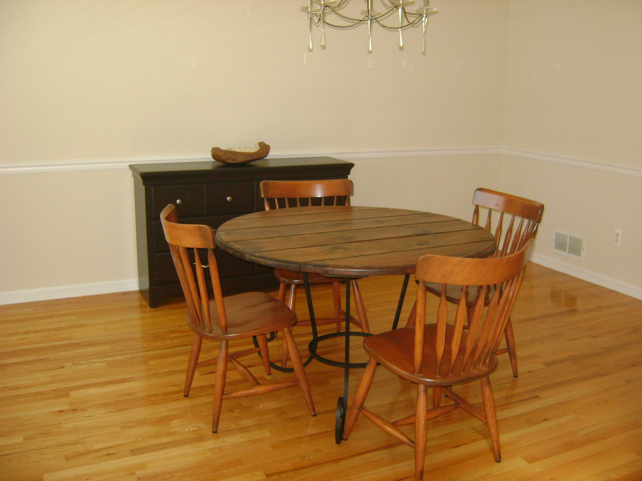 Wooden Dining Room - Before