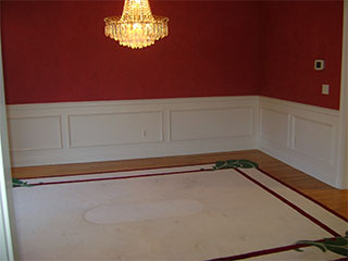 Red Dining Room Before