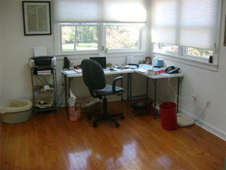 Office to Sitting Area Before