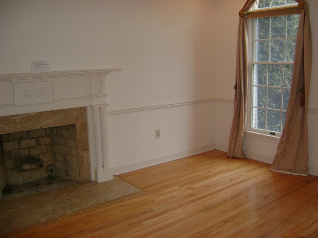 Fireplace Near the Window - Before