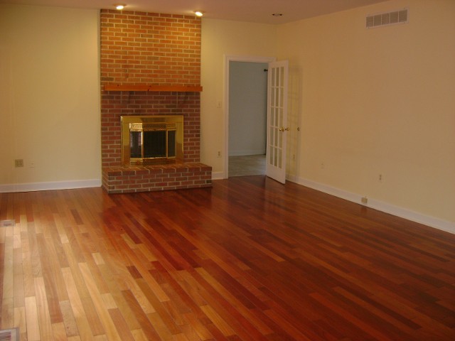 Empty Room with Fireplace - Before