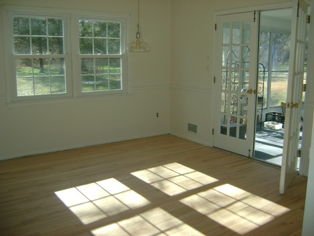 Empty Dining Room with  White Design- Before