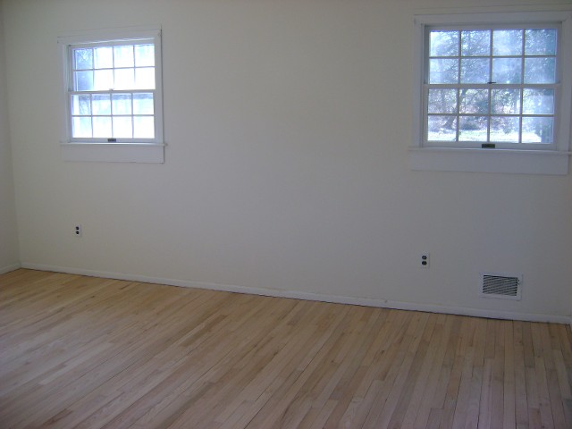 Empty Bed Room with White Painted Wall - Before