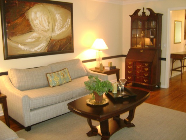 Living Room with Cabinet - After Renovation 