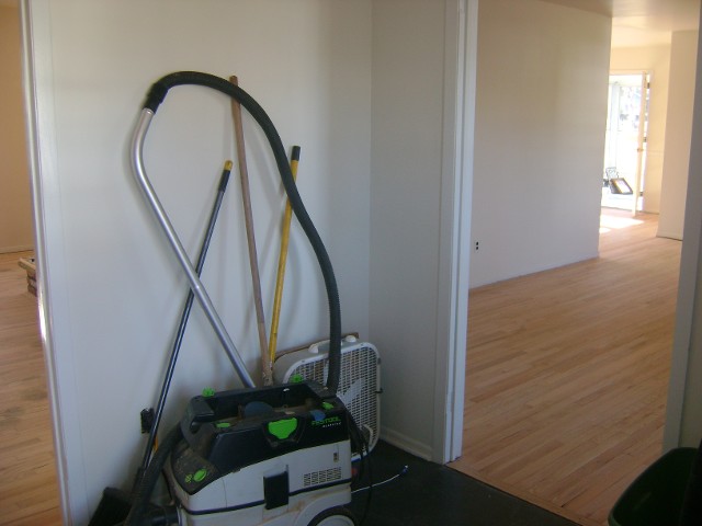 Empty Room with Vacuum Cleaner 